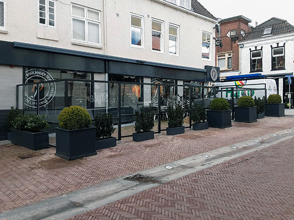 nieuw terras op straat