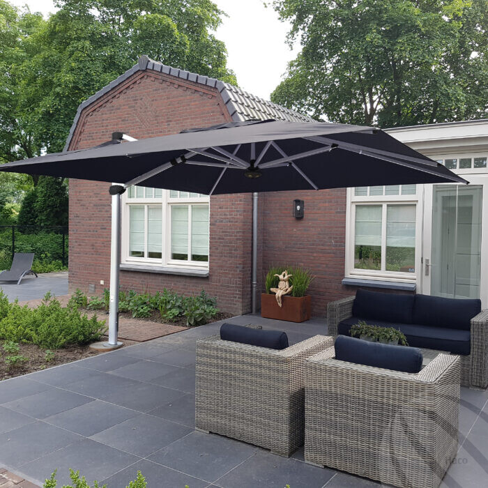 Moet vallei academisch Parasol Bergen 400×400 / 300×400 - Haco Terrassen